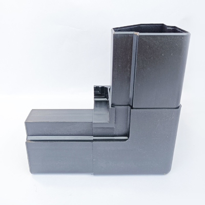 Customized Plastic Parts PA Injection Molding Parts Black Color Corner Angle Connector