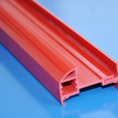 Customized Plastic Frame PVC Extrusion Profiles Rigid Material For Cashier Border