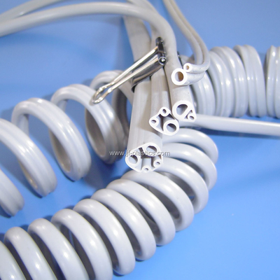 Medical White Plastic TPU TPV TPE Profile Extruded Hose For Electric Wire