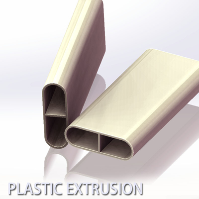 Custom Glossy Flat Plastic PVC Extrusion Profiles For Central Air Conditioner
