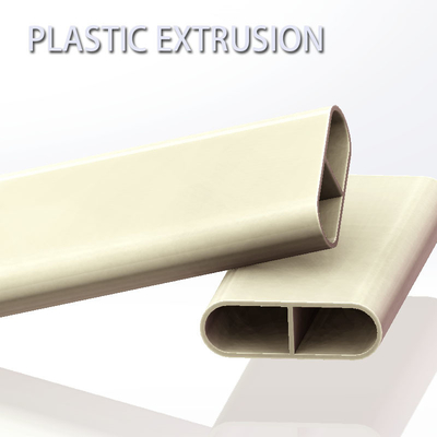 Custom Glossy Flat Plastic PVC Extrusion Profiles For Central Air Conditioner
